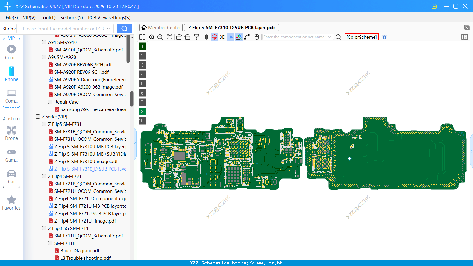 Samsung Z Flip 5-SM-F7310_D SUB PCB Layer